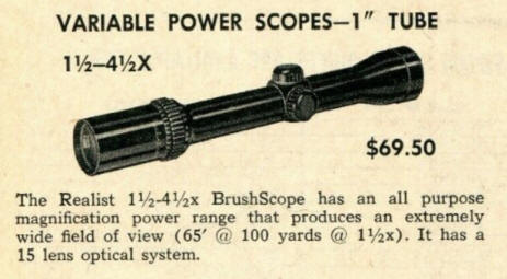 Realist 1.5 - 4.5 x 35mm Variable Power Scope ad