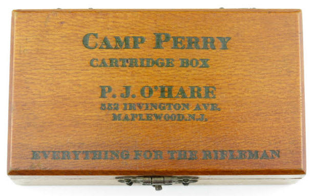 P. J. Ohare camp perry .22 wood ammo box