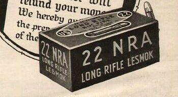 close-up of NRA box