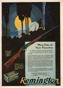 remington 1930 more fun on your vacation ad