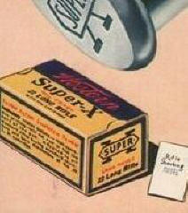 close-up of ad box