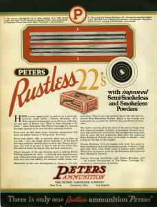 peters 1938 rustless .22 ad