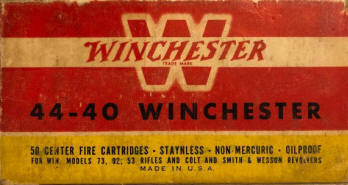 winchester 1946 to 1959 ammo box 44-40