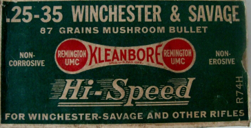 Remington 25-35 winchester & savage box