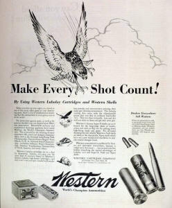 western 1930 make every shot count ad