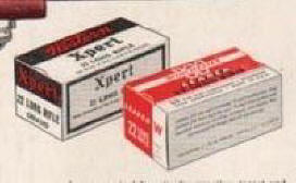 close-up of two peters ammo boxes