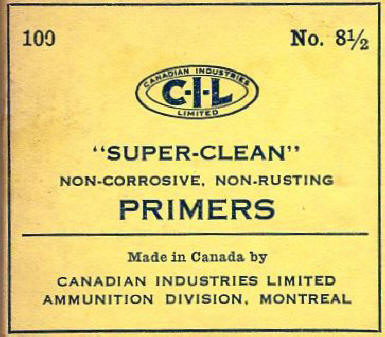 CIL No. 8.5 primers Super-Clean 100 count box