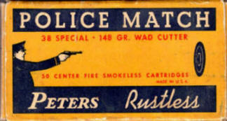 Peter police box .38 Special Police Match, Wad Cutter 148 gr.