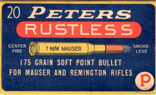 7mm Mauser&nbsp;(.275) 175 gr. ammo box