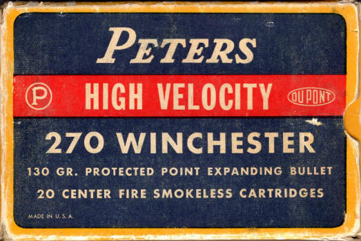 Peters .270 Winchester 130 gr. ammo box