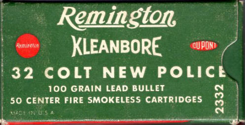 Remington .32 Colt New Police 100gr. ammo box
