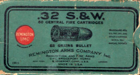 UMC .32 S&W black powder 88 gr. ammo box