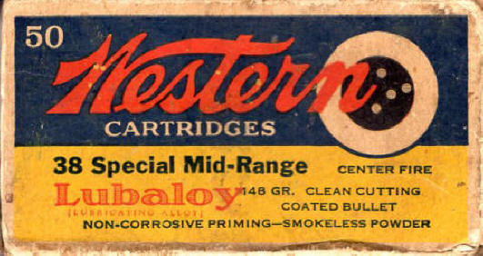 Western .38 Special ammo box