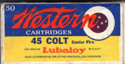 Western .45 Colt 255 gr. ammo box