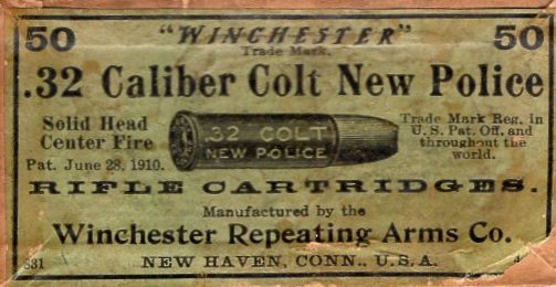 Winchester .32 Colt New Police ammo box
