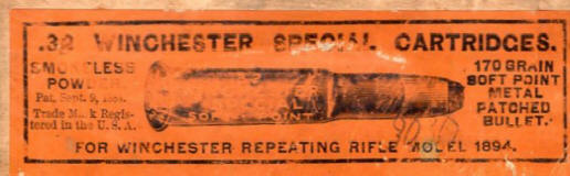 winchester .32 winchester special box front