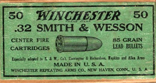 Win. 32 Smith & Wesson 85 gr. Adapted to S&W, Colt, Herrington & Richards, Hopkins & Allen