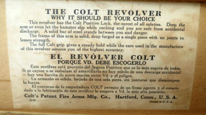 Colt police positive box interior box label-2