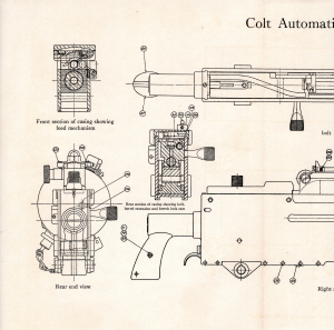 1939 Colt automatic machine guns handbook left side