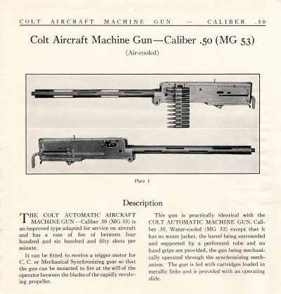 1939 Colt automatic machine guns handbook MG 53 photo