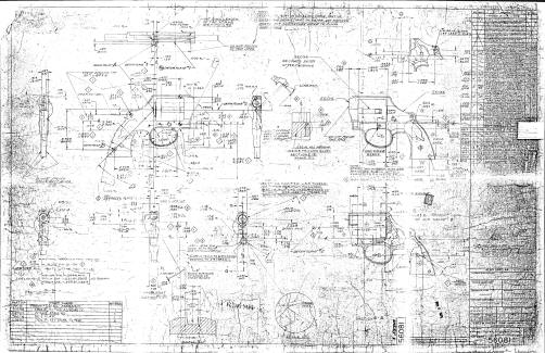 1965 Colt factory blue print of a revolver