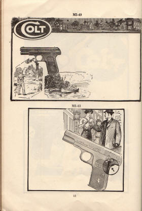 1915 Colt's cuts for dealers hand book blank dealer ads 2