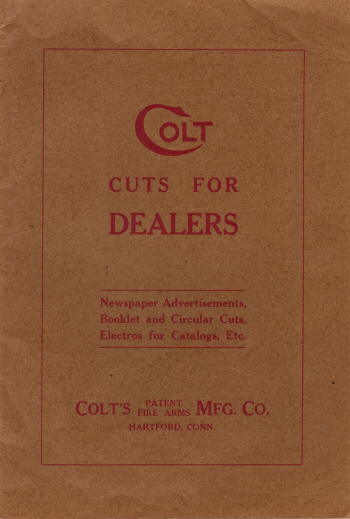 1915 Colt's printing cuts for dealers handbook page 1