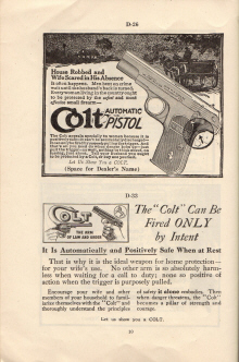 1915 Colt's printing cuts for dealers handbook page 11
