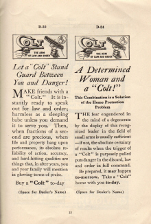 1915 Colt's printing cuts for dealers handbook page 14