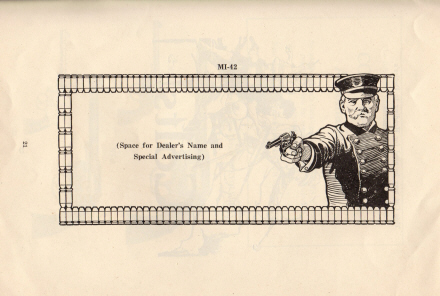 1915 Colt's printing cuts for dealers handbook page 41