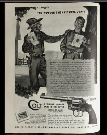 Colt Officer's model revover ad