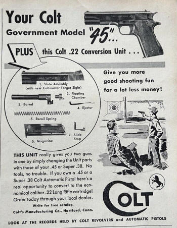 Colt's introduction of the .45 /.22 conversion 