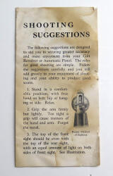 colt shooting instructions pamphlet