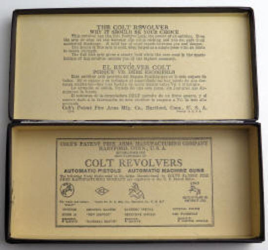 open colt detective special box with internal labels