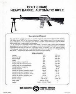 Colt Industries Early Production paperwork page 2