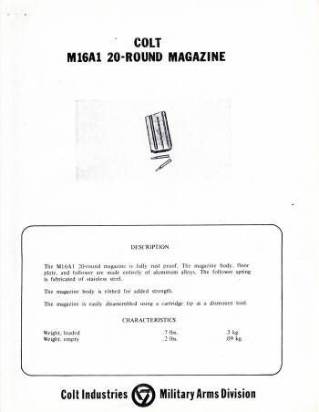 Colt M16A1 20-RD Magazine