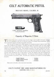 Colt 1902 automatic military model .38 pistol
