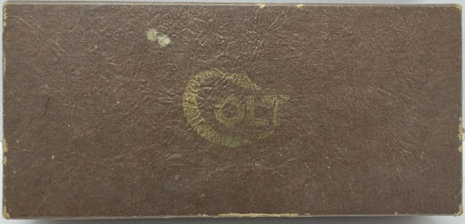 Dark brown pebble-grain hinged-lid