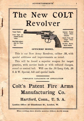 1890s Colt ad for civilian M1894