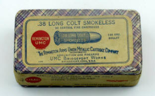 Remington .38 Long Colt full unopened ammo box