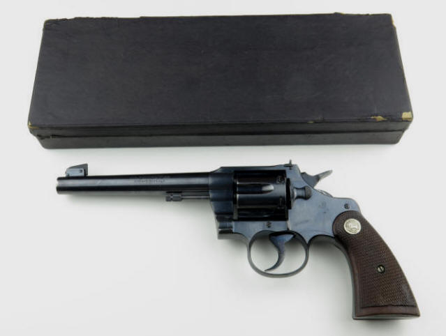 Colt's Officer's Model Target .38, 6 in. heavy bbl. 1939 with box