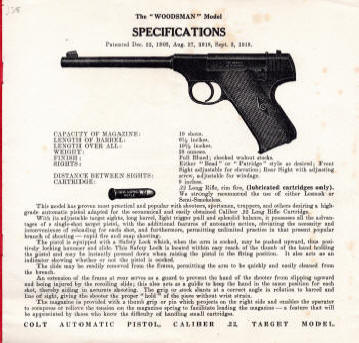 Colt Firearms_Woodsman_1927_instructions booklet eariler version-2