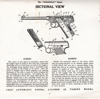 Colt woodsman specifications detailed diagram