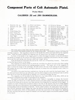 1908 colt automatic pistol pocket model 38 and 380 hammerless instructions page 4