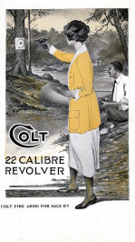 1910 Colt woman shooting target brochure