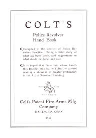 1913 Colt police revolver handbook page 2