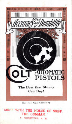 Colt 1914 brochure accuracy and durabiity of Colt automatic pistols