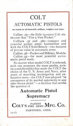 Colt 1914 brochure accuracy and durabiity of Colt automatic pistols page 2