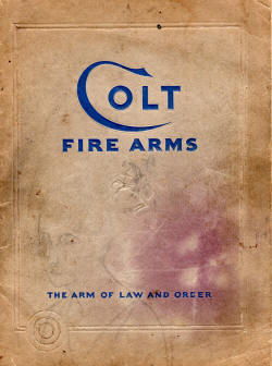 1929 colt catalog with Shiff the Gun Man artwork