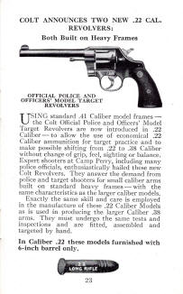 Colt 1930 police revolver hand book page 23